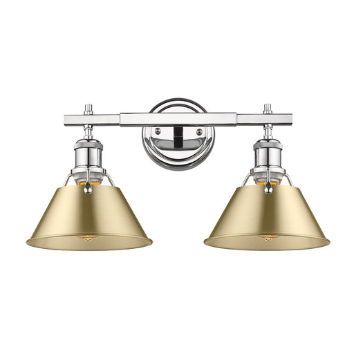 Orwell Two Light Bath Vanity Chrome