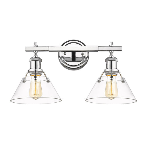 Orwell Two Light Bath Vanity Chrome