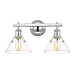 Golden - 3306-BA2 CH-CLR - Two Light Bath Vanity - Orwell - Chrome