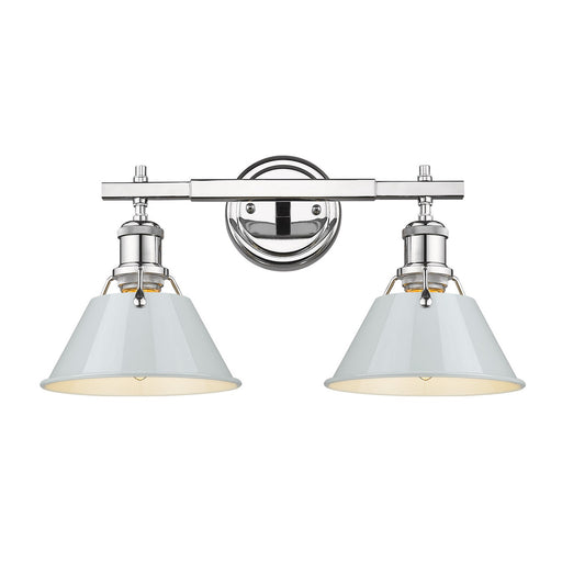 Orwell Two Light Bath Vanity Chrome