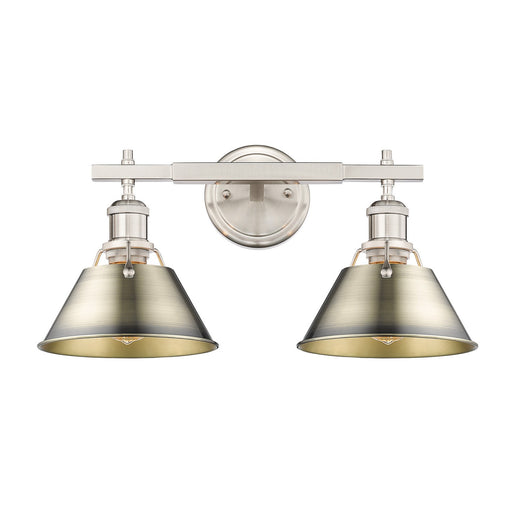 Orwell Two Light Bath Vanity Pewter