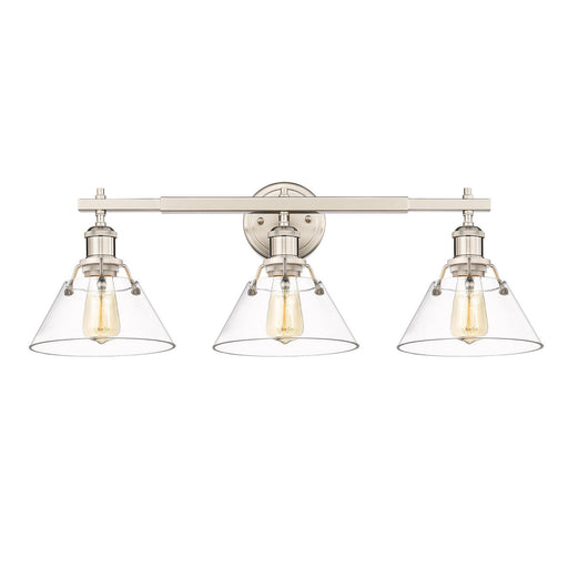 Orwell Three Light Bath Vanity Pewter