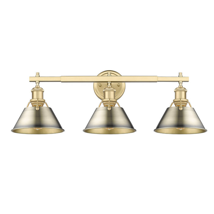 Golden - 3306-BA3 BCB-AB - Three Light Bath Vanity - Orwell - Brushed Champagne Bronze