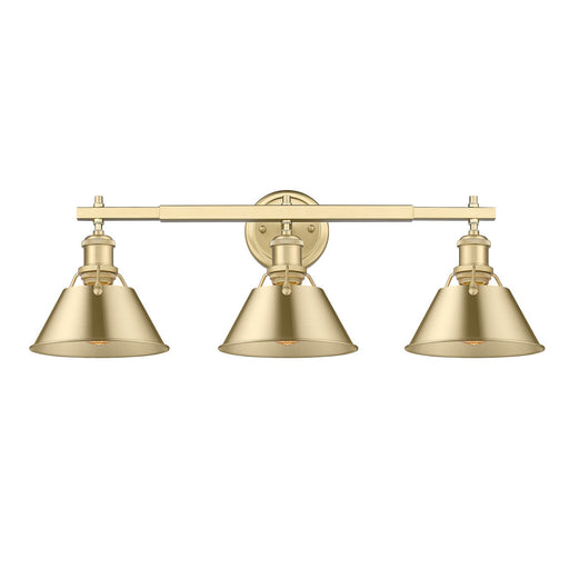 Orwell Three Light Bath Vanity Brushed Champagne Bronze