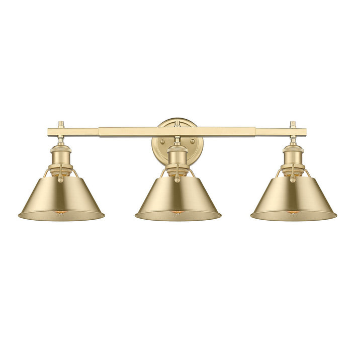 Golden - 3306-BA3 BCB-BCB - Three Light Bath Vanity - Orwell - Brushed Champagne Bronze