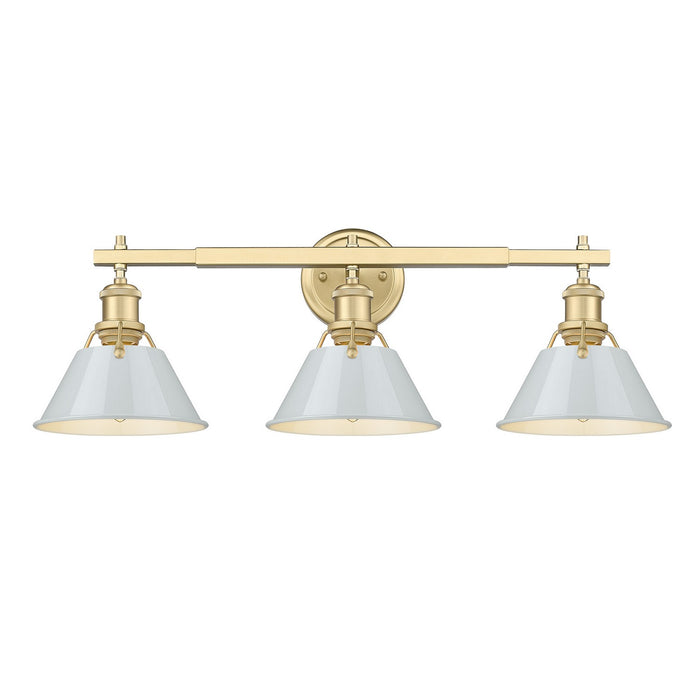Golden - 3306-BA3 BCB-DB - Three Light Bath Vanity - Orwell - Brushed Champagne Bronze