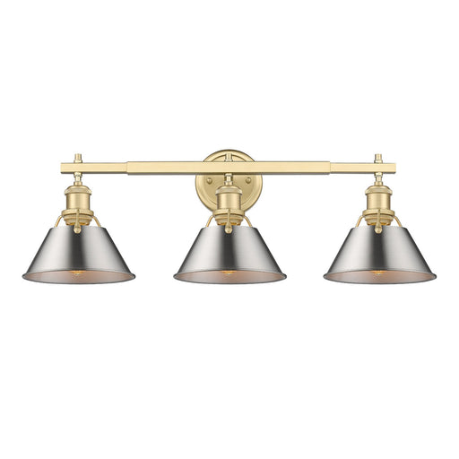 Orwell Three Light Bath Vanity Brushed Champagne Bronze