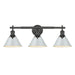 Golden - 3306-BA3 BLK-DB - Three Light Bath Vanity - Orwell - Matte Black