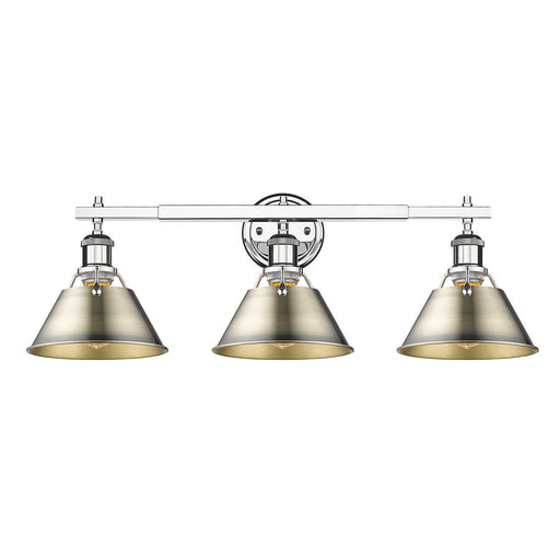 Orwell Three Light Bath Vanity Chrome