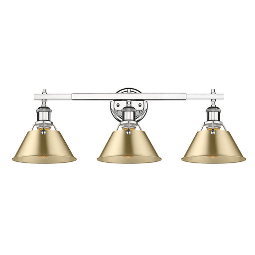 Orwell Three Light Bath Vanity Chrome
