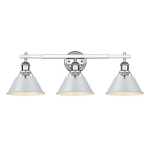 Orwell Three Light Bath Vanity Chrome