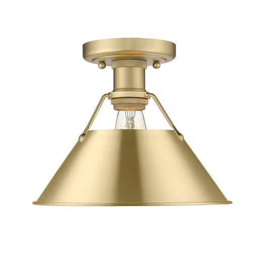 Orwell One Light Flush Mount Brushed Champagne Bronze