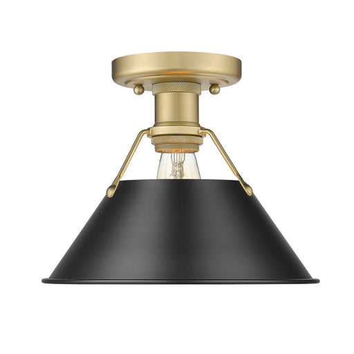 Orwell One Light Flush Mount Brushed Champagne Bronze