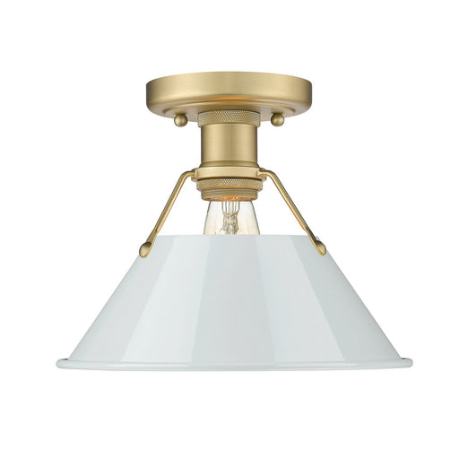 Orwell One Light Flush Mount Brushed Champagne Bronze