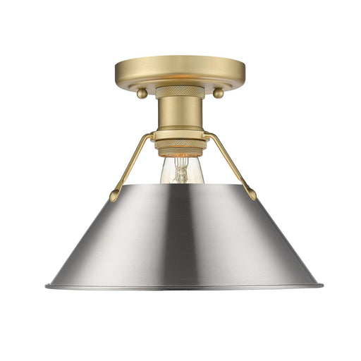 Orwell One Light Flush Mount Brushed Champagne Bronze