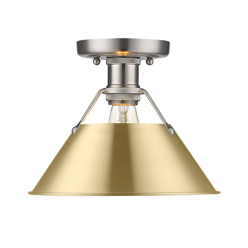 Orwell One Light Flush Mount Pewter