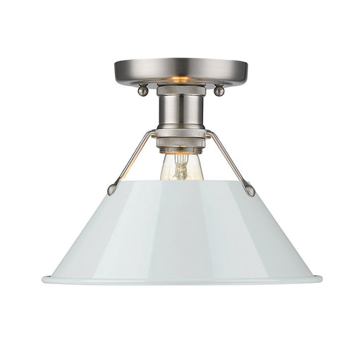 Orwell One Light Flush Mount Pewter