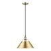 Golden - 3306-L AB-BCB - One Light Pendant - Orwell - Aged Brass