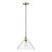 Golden - 3306-L AB-CLR - One Light Pendant - Orwell - Aged Brass