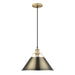 Golden - 3306-L BCB-AB - One Light Pendant - Orwell - Brushed Champagne Bronze
