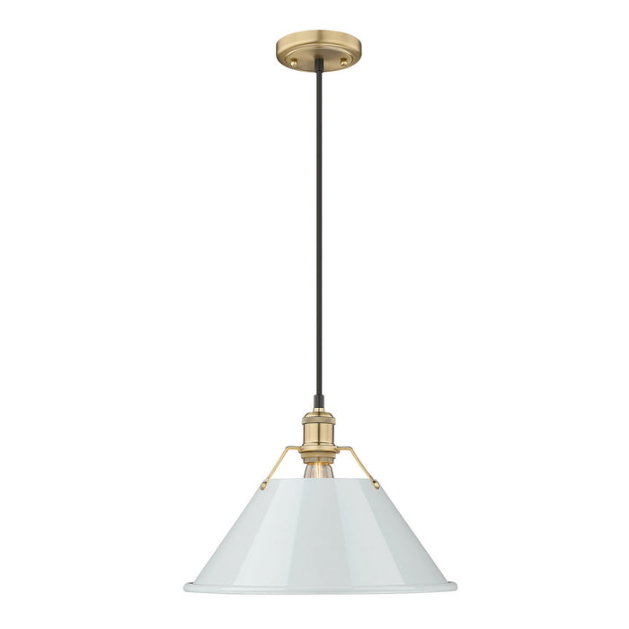 Golden - 3306-L BCB-DB - One Light Pendant - Orwell - Brushed Champagne Bronze