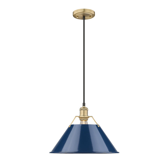 Golden - 3306-L BCB-NVY - One Light Pendant - Orwell - Brushed Champagne Bronze