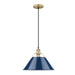 Golden - 3306-L BCB-NVY - One Light Pendant - Orwell - Brushed Champagne Bronze