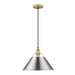 Golden - 3306-L BCB-PW - One Light Pendant - Orwell - Brushed Champagne Bronze