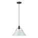 Golden - 3306-L BLK-DB - One Light Pendant - Orwell - Matte Black