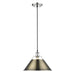 Golden - 3306-L CH-AB - One Light Pendant - Orwell - Chrome