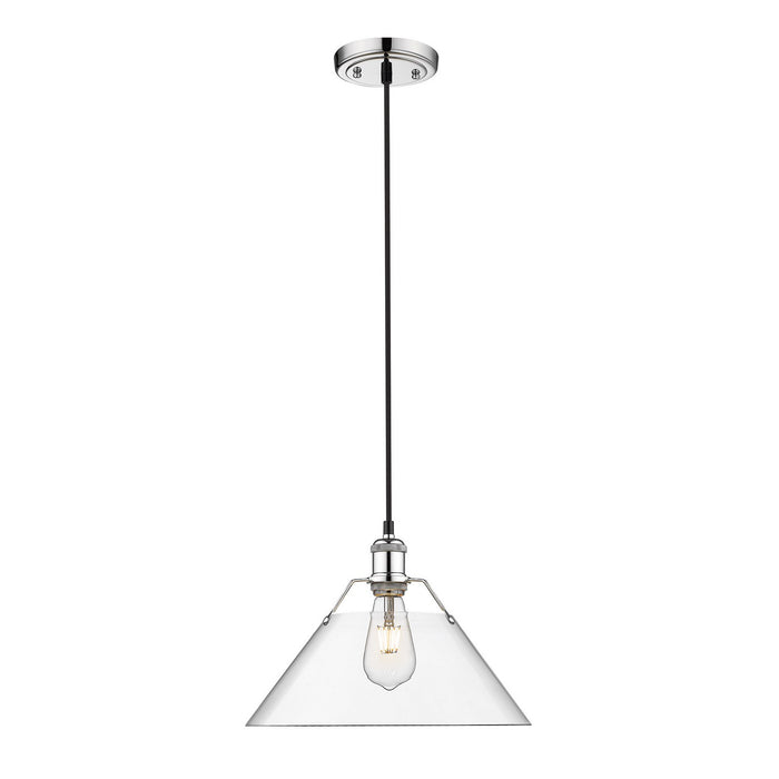 Golden - 3306-L CH-CLR - One Light Pendant - Orwell - Chrome
