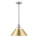 Golden - 3306-L PW-BCB - One Light Pendant - Orwell - Pewter
