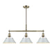 Golden - 3306-LP AB-DB - Three Light Linear Pendant - Orwell - Aged Brass