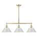 Golden - 3306-LP BCB-DB - Three Light Linear Pendant - Orwell - Brushed Champagne Bronze
