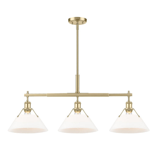 Orwell Three Light Linear Pendant Brushed Champagne Bronze