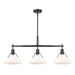 Golden - 3306-LP BLK-OP - Three Light Linear Pendant - Orwell - Matte Black