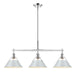 Golden - 3306-LP CH-DB - Three Light Linear Pendant - Orwell - Chrome