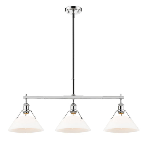Orwell Three Light Linear Pendant Chrome