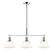 Golden - 3306-LP CH-OP - Three Light Linear Pendant - Orwell - Chrome