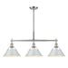 Golden - 3306-LP PW-DB - Three Light Linear Pendant - Orwell - Pewter