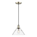 Golden - 3306-M AB-CLR - One Light Pendant - Orwell - Aged Brass