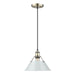 Golden - 3306-M AB-DB - One Light Pendant - Orwell - Aged Brass