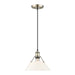 Golden - 3306-M AB-OP - One Light Pendant - Orwell - Aged Brass