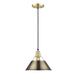 Golden - 3306-M BCB-AB - One Light Pendant - Orwell - Brushed Champagne Bronze