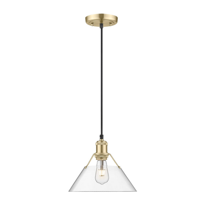 Golden - 3306-M BCB-CLR - One Light Pendant - Orwell - Brushed Champagne Bronze