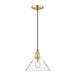 Golden - 3306-M BCB-CLR - One Light Pendant - Orwell - Brushed Champagne Bronze