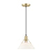 Golden - 3306-M BCB-OP - One Light Pendant - Orwell - Brushed Champagne Bronze