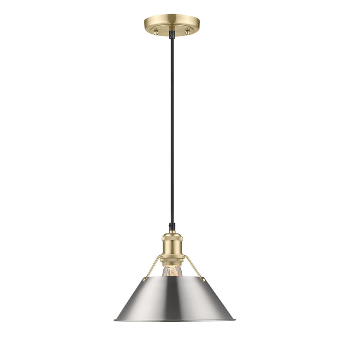 Golden - 3306-M BCB-PW - One Light Pendant - Orwell - Brushed Champagne Bronze
