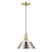 Golden - 3306-M BCB-PW - One Light Pendant - Orwell - Brushed Champagne Bronze