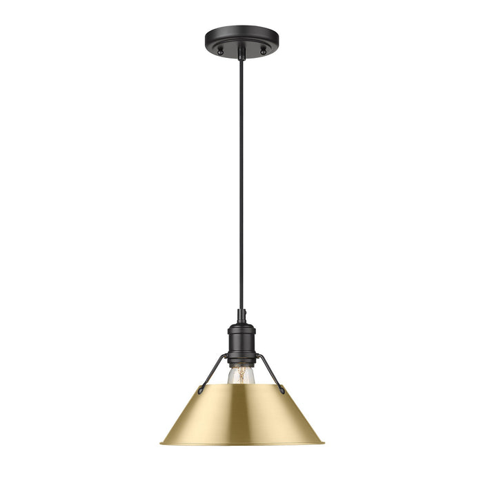 Golden - 3306-M BLK-BCB - One Light Pendant - Orwell - Matte Black